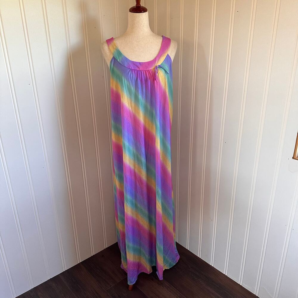 Vintage 70s/80s Cottagecore Maxi Nightgown S